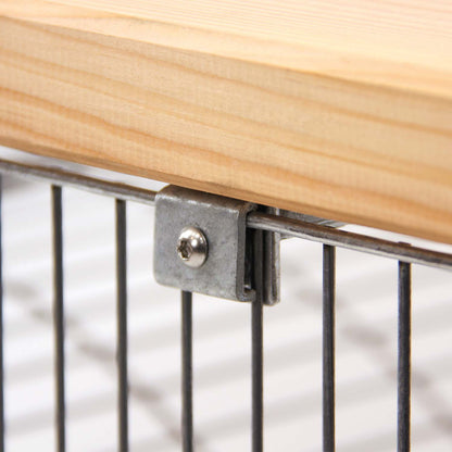 bellissa Sitzbank Bogengabione arco mit Sitzfläche Douglasie B125xT45xH54 cm