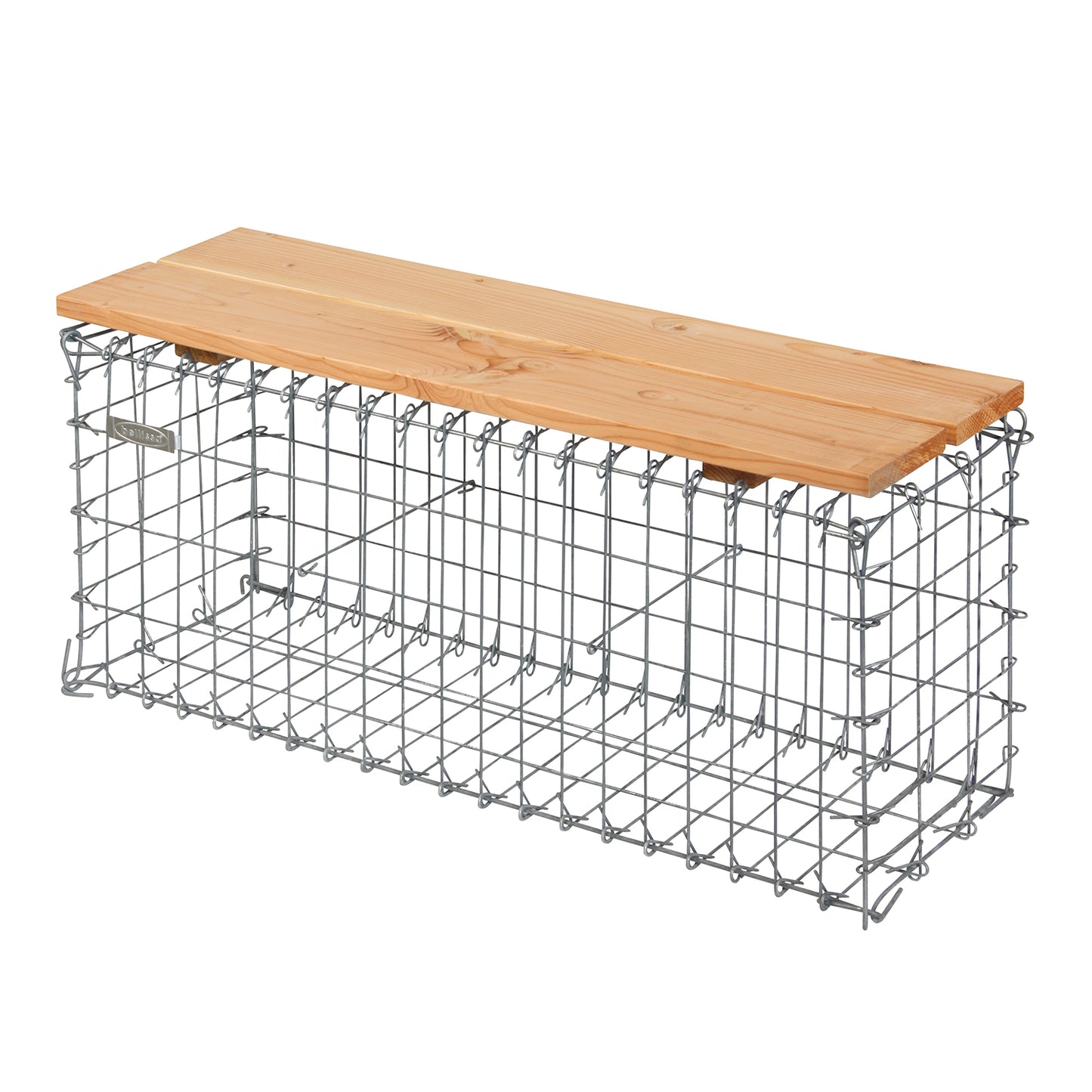 bellissa Gartenbank Gabione mit Sitzfläche Douglasie B100xT30xH46 cm - ID: 67831782539638