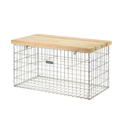bellissa Gabionen Bank mit Sitzfläche Douglasie B105xT56xH54 cm - ID: 67832094982518