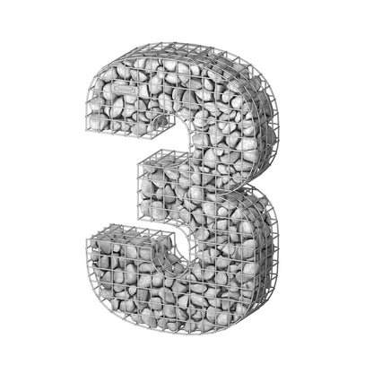 bellissa Gabionenziffer 3 100x65x20 cm