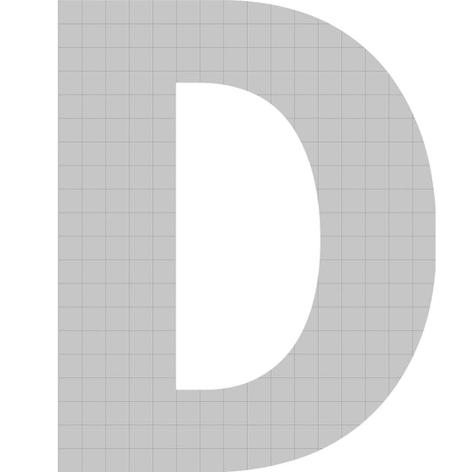 bellissa Buchstabengabione D 100x80x21 cm