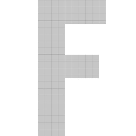 bellissa Buchstabengabione F 100x55x21 cm