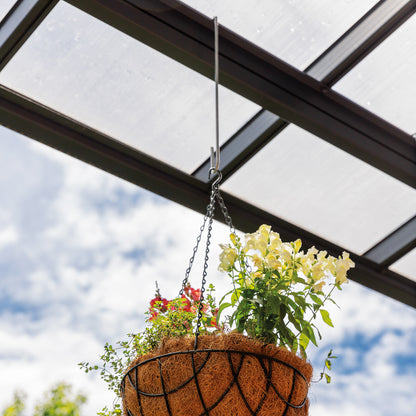 bellissa Blumenampel Halterung 25 (3er Set); L 16 x B 0,4 x H 25 cm, 4 mm verz. Stahl, +Biegeh.