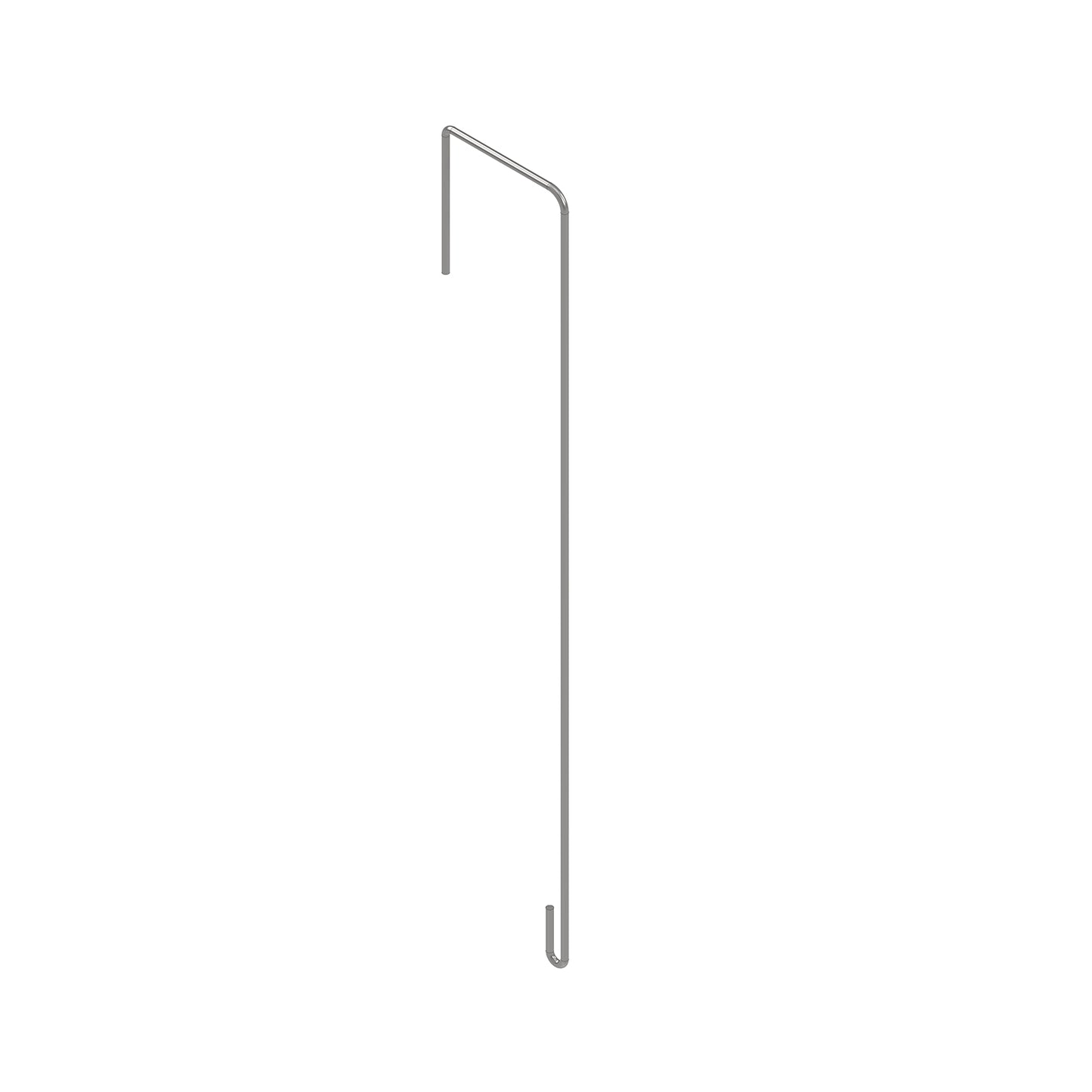 bellissa Blumenampel Halterung 45 (3er Set); L 16 x B 0,4 x H 45 cm, 4 mm verz. Stahl, +Biegeh.