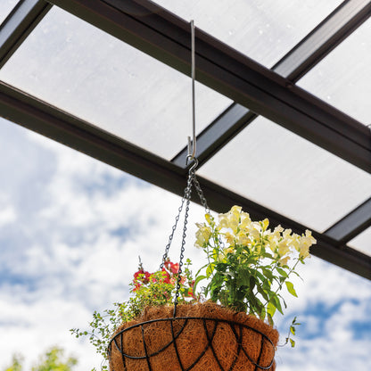 bellissa Blumenampel Halterung 45 (3er Set); L 16 x B 0,4 x H 45 cm, 4 mm verz. Stahl, +Biegeh.