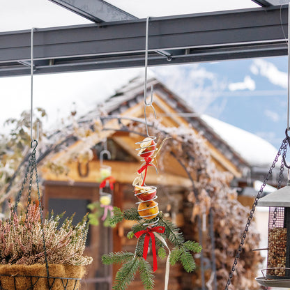 bellissa Blumenampel Halterung 45 (3er Set); L 16 x B 0,4 x H 45 cm, 4 mm verz. Stahl, +Biegeh.