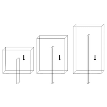 bellissa Fertiggabione pronto 102,5 x 23,5 x 195 cm mit Pfosten