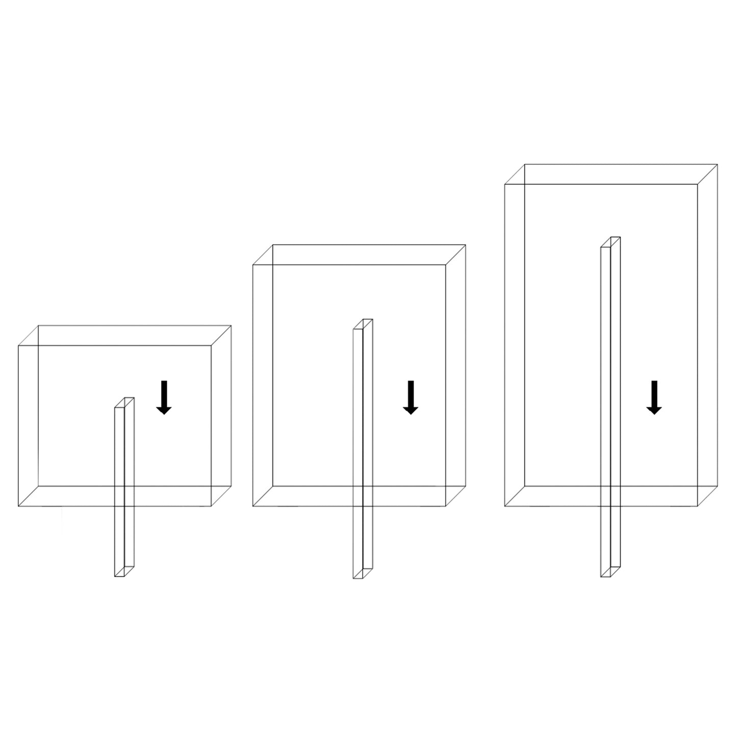 bellissa Fertiggabione PRONTO 90; L 102,5 x B 23,5 x H 90 cm mit Pfosten