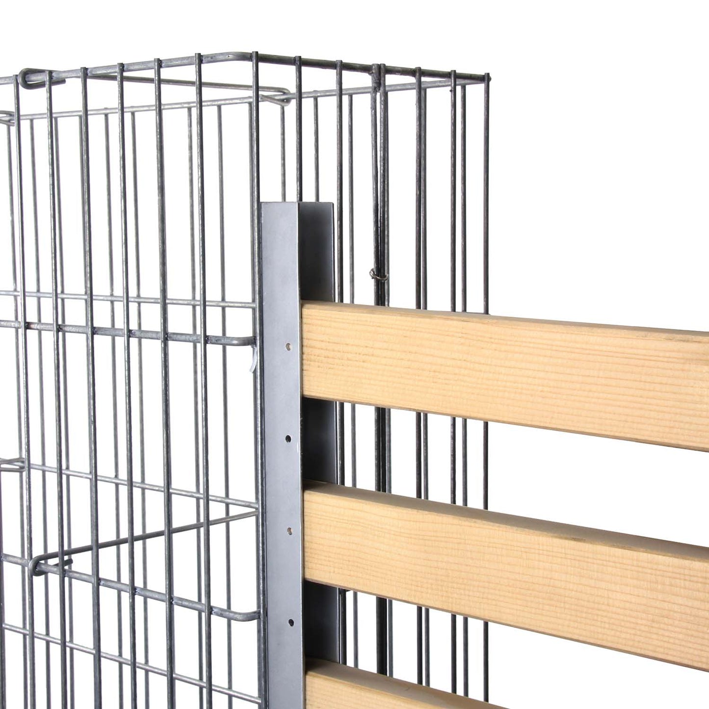 bellissa U-Profil-120, 2er Set zur Holzaufnahme 120x4x3,5 cm