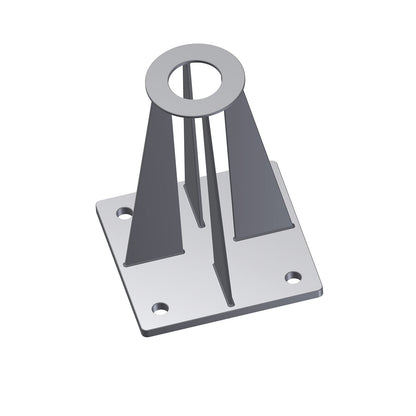 bellissa Schraubflansch für Ø 42,4 mm verzinktes Rohr LxBxH 150x100x201 mm