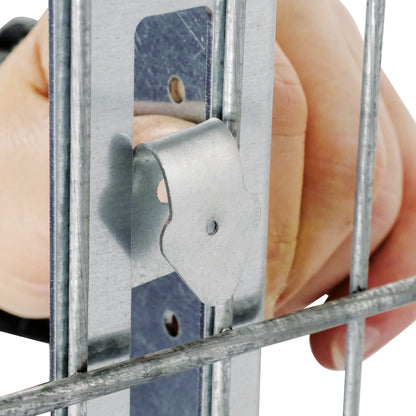 bellissa L-Profil für Gabione / Doppelstab; L 5 x B 5 x H 85 cm, inkl. 3 Klammern, 2 mm verz.