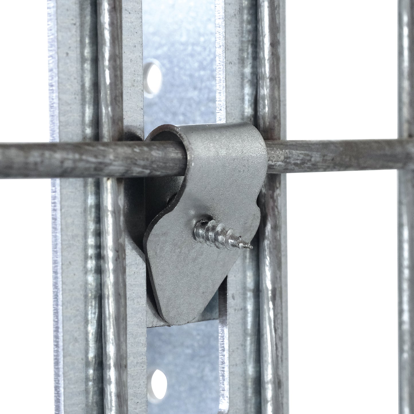 bellissa L-Profil für Gabione / Doppelstab; L 5 x B 5 x H 85 cm, inkl. 3 Klammern, 2 mm verz.