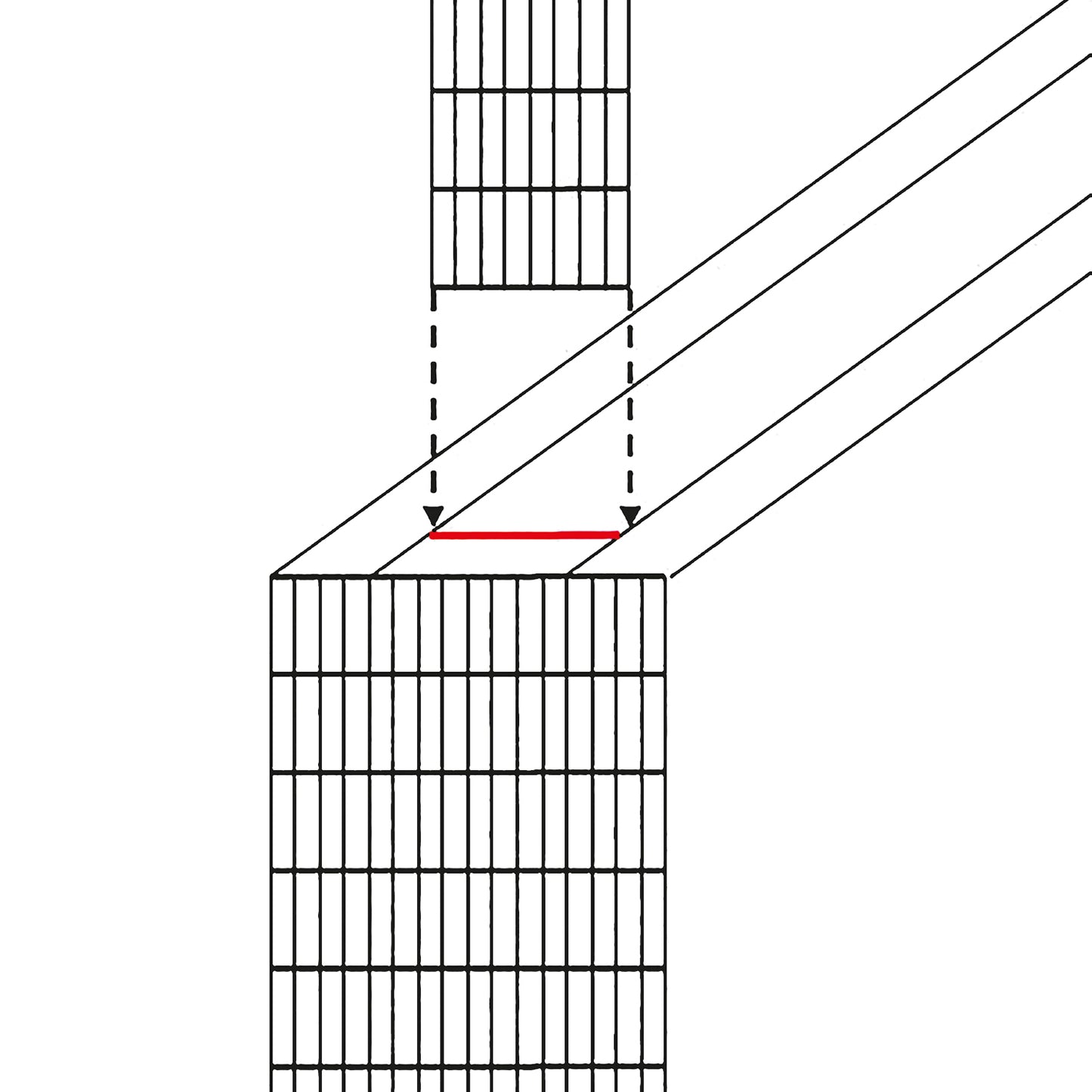 bellissa Abdeckgitter 20,3 x 100,5cm