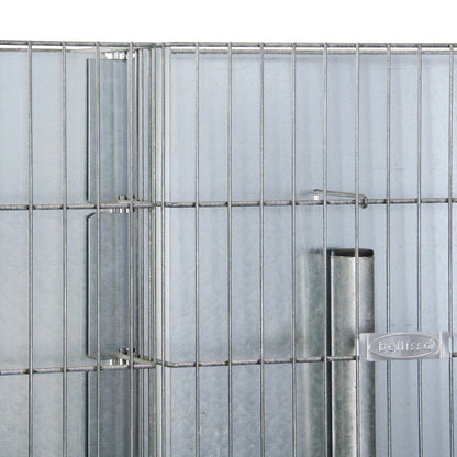 bellissa Lärmschutz-Gabione pronto / Rundpfosten 102,5 x 23,5 x 195 cm Pfosten nicht sichtbar