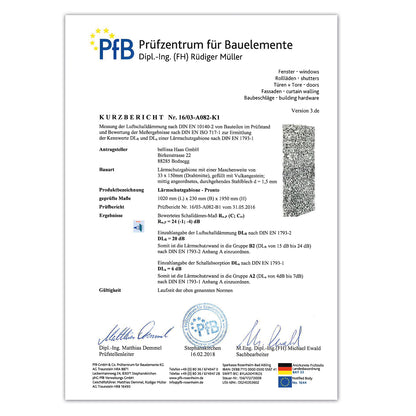 bellissa Lärmschutz-Gabione pronto / Rundpfosten 102,5 x 23,5 x 195 cm Pfosten nicht sichtbar