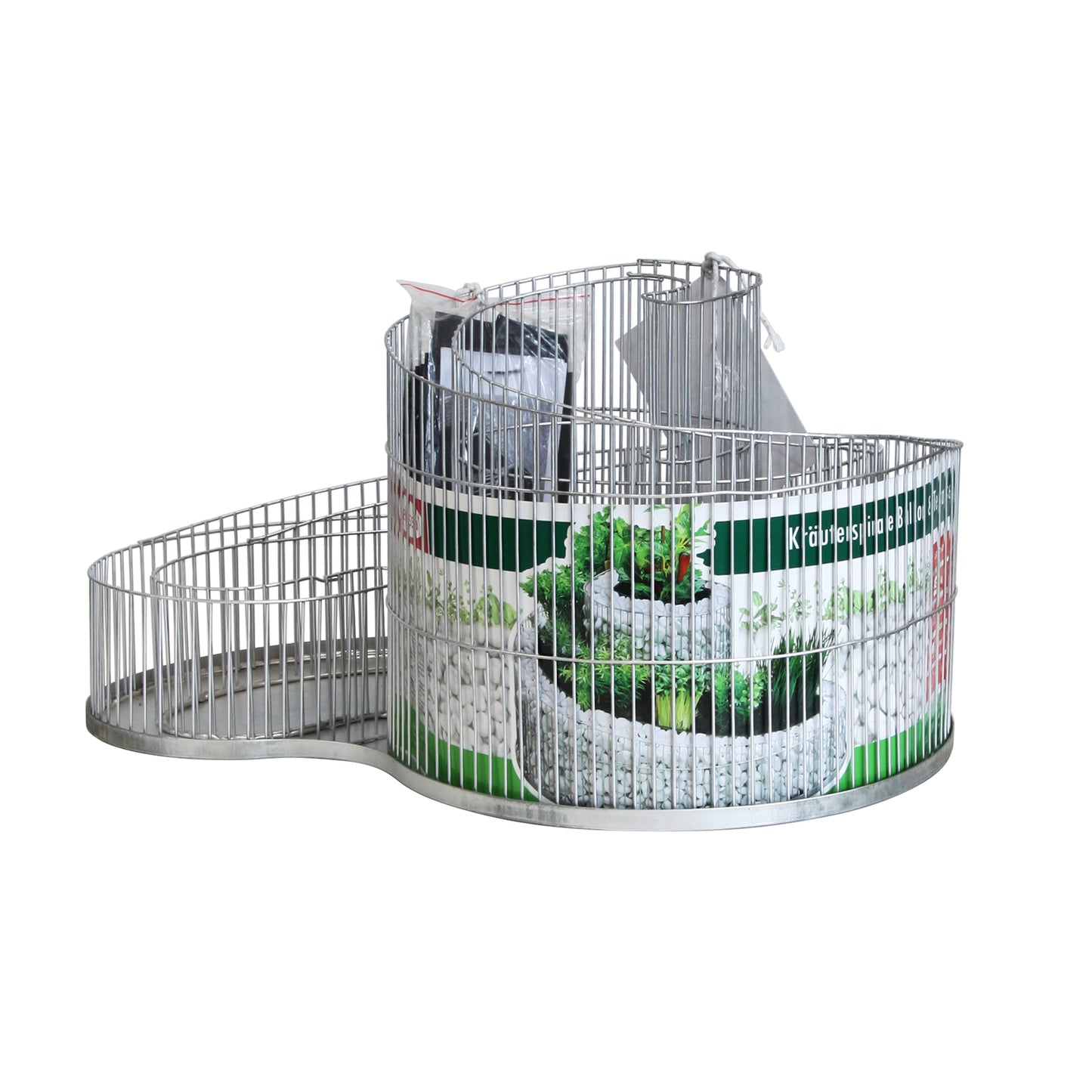 bellissa Kräuterspirale Balkon&Terrasse L57xB42xH29 cm inkl. Trennfolie