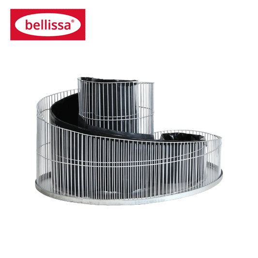 bellissa Kräuterspirale Balkon&Terrasse L57xB42xH29 cm inkl. Trennfolie