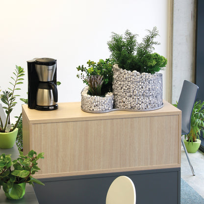 bellissa Kräuterspirale Balkon&Terrasse L57xB42xH29 cm inkl. Trennfolie