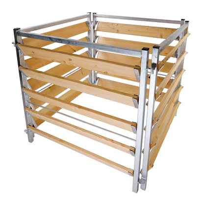bellissa Komposter Holz/Metall 100 x 100 x 100 cm