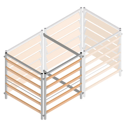 bellissa Erweiterungsset Komposter Holz/Metall L