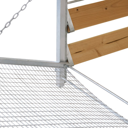 bellissa Komposter Holz/Metall mit Sieb 106 cm x 109 cm x 102 cm