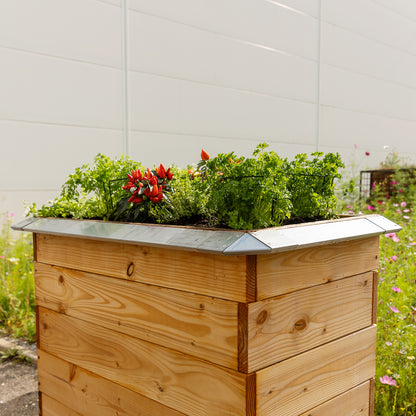 bellissa Schneckenblech für Hochbeete S verzinkt, Länge 50 cm