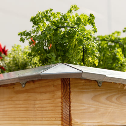 bellissa Schneckenblech für Hochbeete L verzinkt, Länge 95 cm