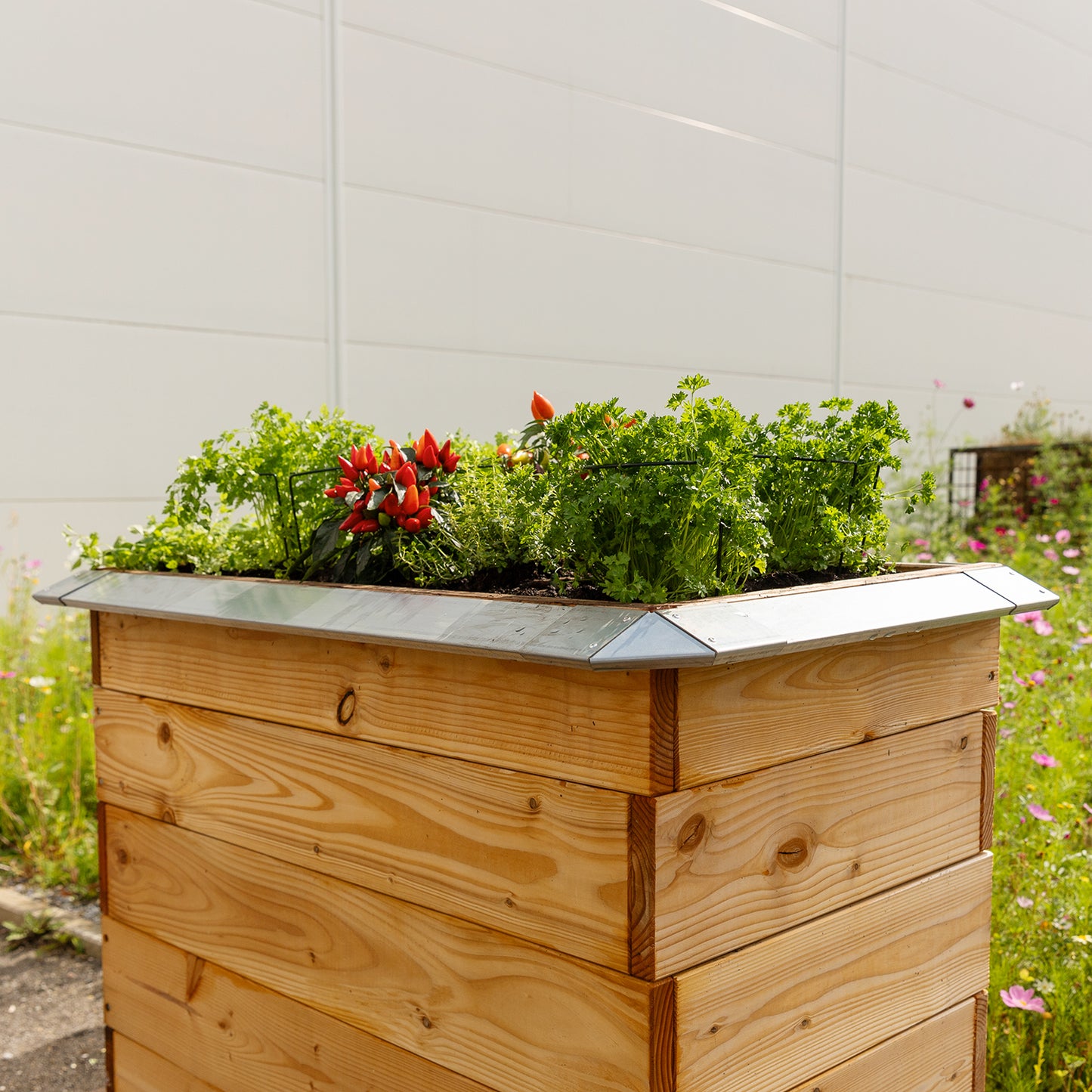 bellissa Schneckenblech für Hochbeete L verzinkt, Länge 95 cm