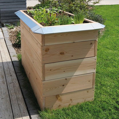 bellissa Eckteil zu Schneckenblech für Hochbeete (4er Set)