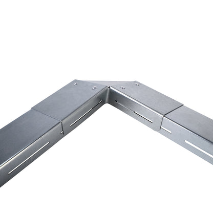 bellissa Eckteil zu Schneckenblech für Hochbeete (4er Set)