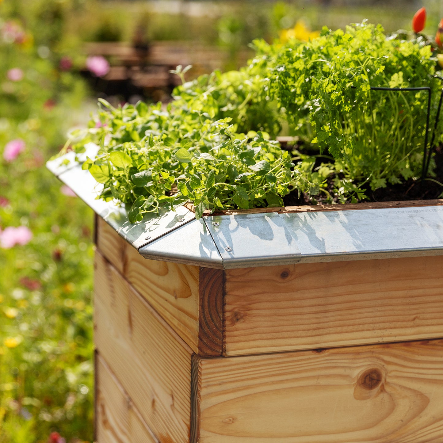 bellissa Eckteil zu Schneckenblech für Hochbeete (4er Set)