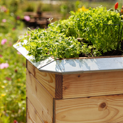 bellissa Eckteil zu Schneckenblech für Hochbeete (4er Set)