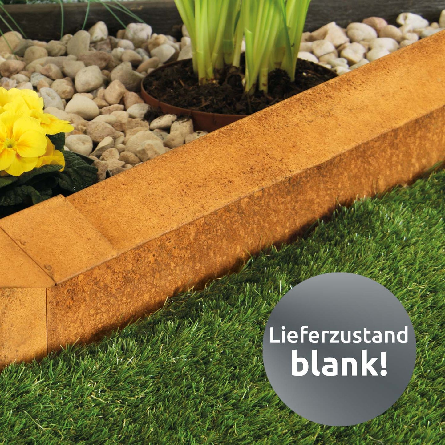 bellissa Schneckenblech 100x20 cm corten