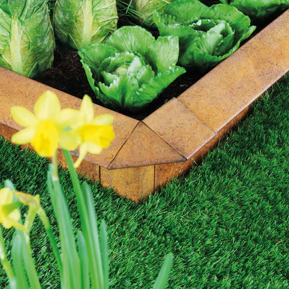 bellissa Schneckenblech Eckteil 7x7x20 cm corten