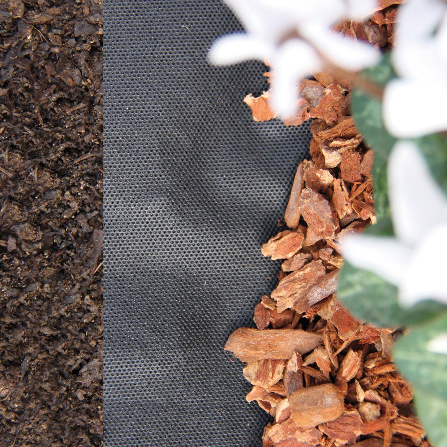 bellissa Unkraut-Stopp Vlies Comfort 0,91x10 m Rindenmulch-/Kies/-Splittunterlage 90g/m², a