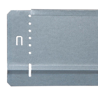 bellissa Rasenkante Basic 2er Set Metall verzinkt 100x10 cm, Nutzlänge 2x 0,97 m