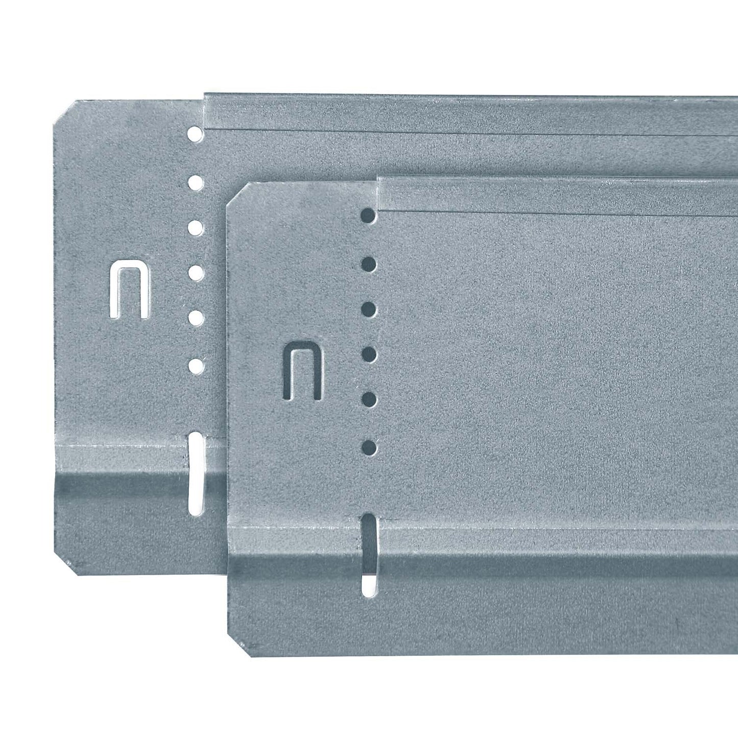 bellissa Rasenkante Basic 2er Set Metall verzinkt 100x10 cm, Nutzlänge 2x 0,97 m