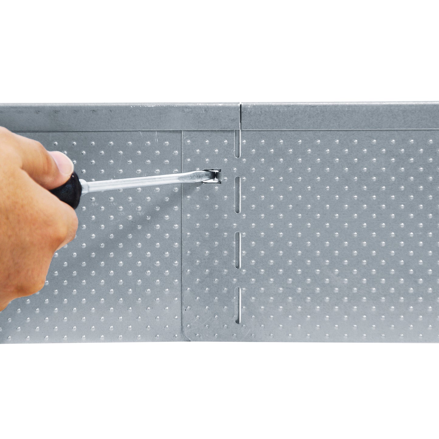 bellissa Rasenkante Metall Noppenstruktur 118x13 cm, Nutzlänge 115 cm