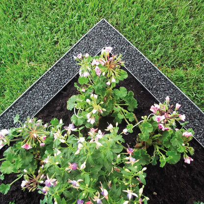 bellissa Rasenkante Metall Noppenstruktur 118x13 cm, Nutzlänge 115 cm - ID: 67832849400182