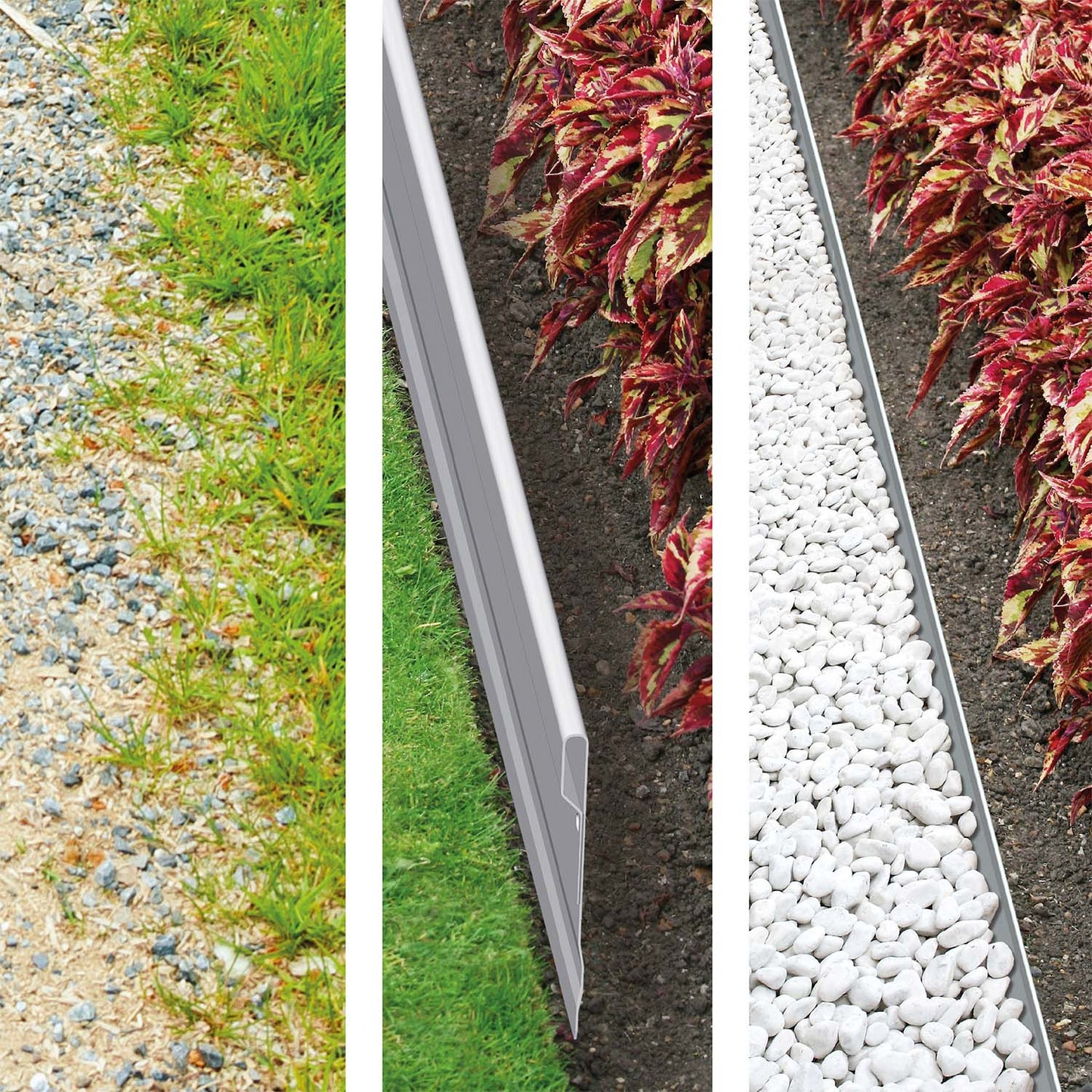 bellissa Rasenkante Metall NT extra stabil 118x13 cm, Nutzlänge 115 cm