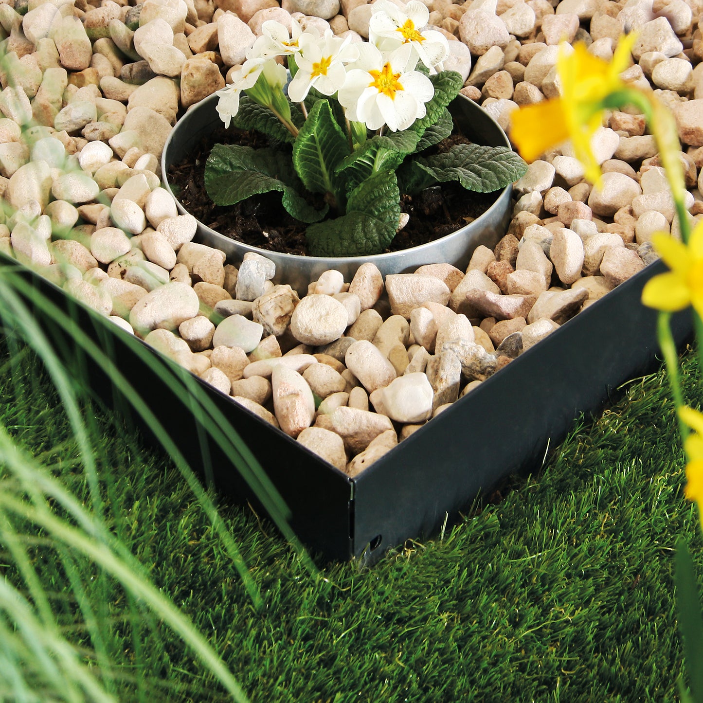 bellissa Rasenkante metall, anthrazit B118xH19,5 cm, Nutzlänge 115cm