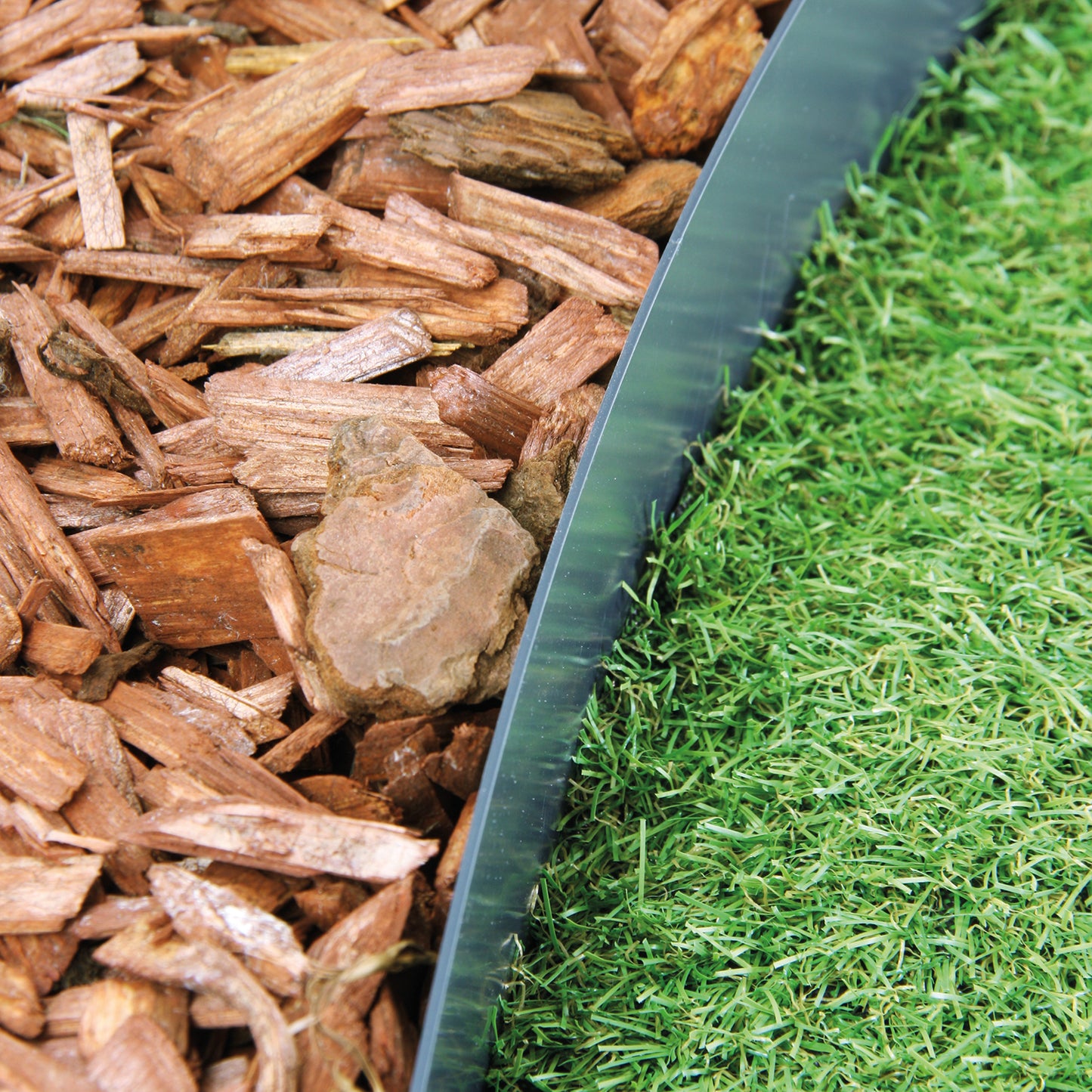 bellissa Rasenkante spina 2er Set Metall anthrazit 103x16 cm, Nutzlänge 2x 100cm