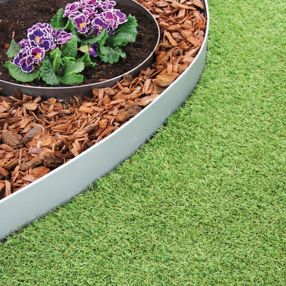 bellissa Rasenkante serra Metall verzinkt 103x12 cm, Nutzlänge 100cm - ID: 70408785101174