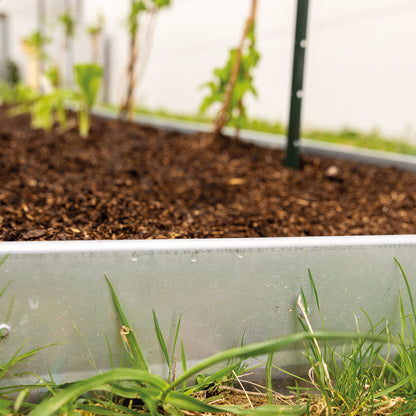 bellissa Beeteinfassung Pro 13 - L 103 x B 1 x H  13 cm, 1 mm verzinkter Stahl