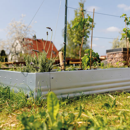 bellissa Beeteinfassung Pro 20; L 103 x B 1 x H 20 cm, 1 mm verzinkter Stahl