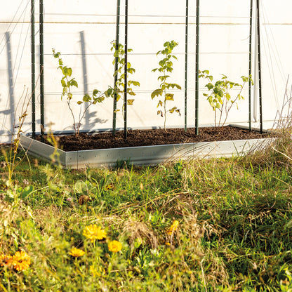 bellissa Eckteil zu Beeteinfassung Pro 13; L 13 x B 10 x H 13 cm, 1 mm verzinkter Stahl