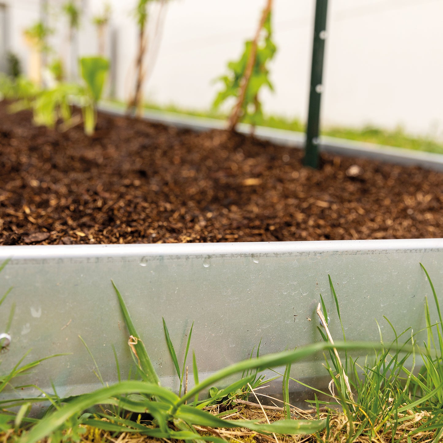 bellissa Eckteil zu Beeteinfassung Pro 13; L 13 x B 10 x H 13 cm, 1 mm verzinkter Stahl