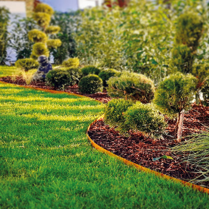 GartenAZ Rasenkantenband Corten 25 x 0,1 cm - Länge: 10 m