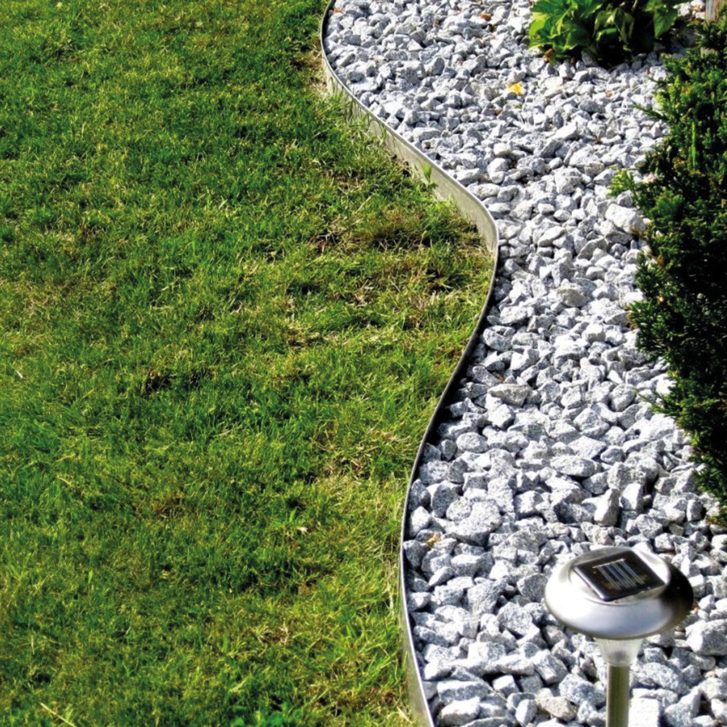 GartenAZ Rasenkantenband Alu-Zink 20 x 0,1 cm - Länge: 15 m