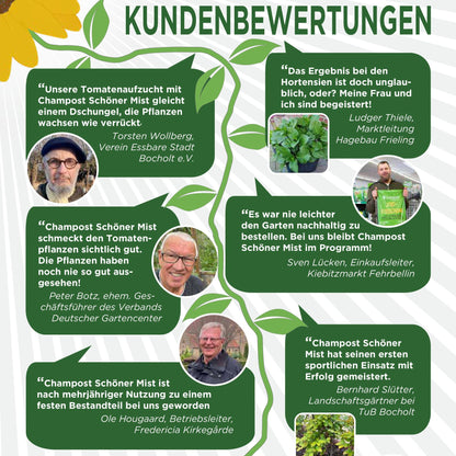 Pferdemist Universaldünger - Champost Schöner Mist Bodenaktivator - Pferdedung Pferdedünger